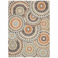 SAFAVIEH Outdoor VER091-0712 Veranda Cream / Chocolate Rug 9' x 12'