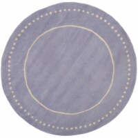 SAFAVIEH Bella BEL151C Handmade Lavender / Ivory Rug 7' round