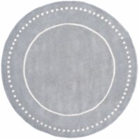 SAFAVIEH Bella BEL151D Handmade Silver / Ivory Rug 3' round