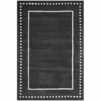 SAFAVIEH Bella BEL151X Handmade Dark Grey / Ivory Rug 2' x 3'