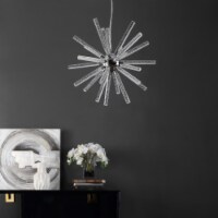 SAFAVIEH Gema Led 19 Inch Pendant | Chrome |