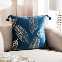 SAFAVIEH Darlia Pillow Dark Blue