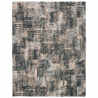 SAFAVIEH Rodeo Drive RD551Z Handmade Black / Ivory Rug 8' x 10'