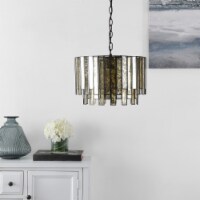 SAFAVIEH Gresher 15.5 Inch Chandelier | Mercury / Oil Rub Bronze |