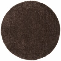 SAFAVIEH August Shag Collection AUG900T Brown Rug 9' round