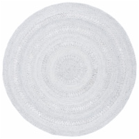 Safavieh CAP221F-5R 5 x 5 ft. Cape Cod Round Area Rug, Grey