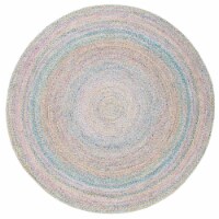 Safavieh CAP224Y-7R 7 x 7 ft. Cape Cod Round Area Rug, Blue & Green