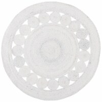 Safavieh CAP225A-3R 3 x 3 ft. Cape Cod Round Area Rug, Ivory