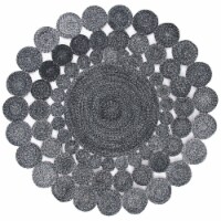 Safavieh CAP226H-6R 6 x 6 ft. Cape Cod Round Area Rug, Charcoal
