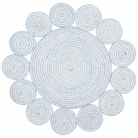 Safavieh CAP230M-4R 4 x 4 ft. Cape Cod Round Area Rug, Blue & Ivory