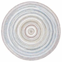 Safavieh CAP235A-6R 6 x 6 ft. Cape Cod Round Area Rug, Ivory & Pink