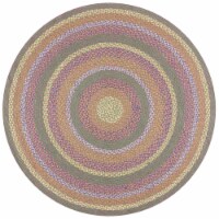 Safavieh CAP241Y-5R 5 x 5 ft. Cape Cod Round Area Rug, Green & Pink