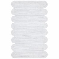 SAFAVIEH Cape Cod CAP229F Handwoven Grey / Ivory Rug 4' x 6'