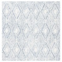 Safavieh ABT350A-6SQ 6 x 6 ft. Abstract Contemporary Square Hand Tufted Area Rug, Ivory & Cha