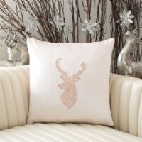 Safavieh Rein Square Pillow - Blush