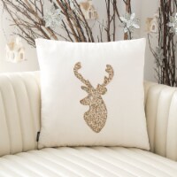 Safavieh Rein Square Pillow - Beige