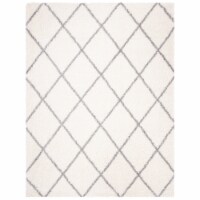 SAFAVIEH Parma Shag Collection PMA515A Cream / Grey Rug 6' x 9'