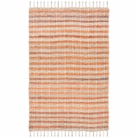 SAFAVIEH Cape Cod CAP844P Handwoven Orange / Natural Rug 5' x 8'