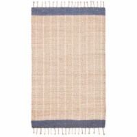 SAFAVIEH Cape Cod CAP846V Handwoven Natural / Purple Rug 6' square