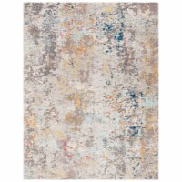 Safavieh MAD453F-10 Madison Power Loomed Rectangle Area Rug, Grey & Gold - 10 x 14 ft.