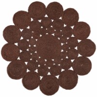 Safavieh NF363T-3R 3 x 3 ft. Natural Fiber Contemporary Round Hand Woven Area Rug, Brown