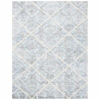 Safavieh ARR667M-6 6 x 9 ft. Artistry 600 Contemporary Rectangle Area Rug, Ivory & Blue