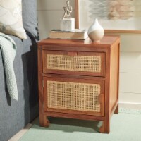 SAFAVIEH Dave 1-Drawer 1 Door Nightstand Natural
