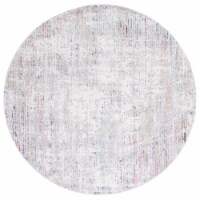SAFAVIEH Valencia Collection VAL406G Grey / Blue Rug 6' 10  round