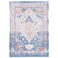 SAFAVIEH Valencia Collection VAL490M Blue / Gold Rug 5' x 8'
