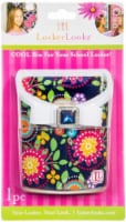 LockerLookz Navy Floral Locker Storage Bin - Multi-Color Perspective: Main