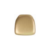 Flash Furniture BH-GOLD-HARD-VYL-GG Hard Gold Vinyl Chiavari Chair Cushion