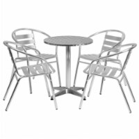 Flash Furniture TLH - ALUM - 24RD - 017BCHR4 - GG 23.5 in. Round Aluminum Indoor - Outdoor Ta