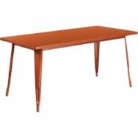 Flash Furniture ET-CT005-POC-GG 31.5 x 63 in. Rectangular Copper Metal Indoor & Outdoor Table