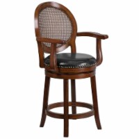 Flash Furniture 26  Wood Swivel Counterstool In Expresso