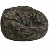 Flash Furniture DG-BEAN-LARGE-CAMO-GG Oversized Camouflage Kids Bean Bag Chair