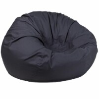 Flash Furniture DG-BEAN-LARGE-SOLID-GY-GG Oversized Solid Gray Bean Bag Chair