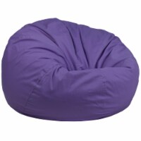 Flash Furniture DG-BEAN-LARGE-SOLID-PUR-GG Oversized Solid Purple Bean Bag Chair