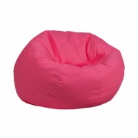 Flash Furniture DG-BEAN-SMALL-SOLID-HTPK-GG Small Solid Hot Pink Kids Bean Bag Chair