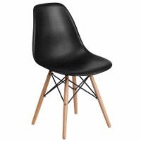 Flash Furniture Plastic/Poly Accent Chair Black (FH130DPPBK)