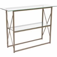Flash Furniture Mar Vista Collection 43.25 x 13.75 Living Room Sofa Table Clear/Matte