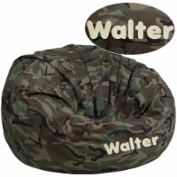 Flash Furniture DG-BEAN-LARGE-CAMO-EMB-GG Personalized Oversized Camouflage Kids Bean Bag, 19