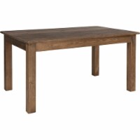 60 x 38 Rectangular Antique Rustic Solid Pine Farm Dining Table