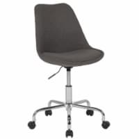 Flash Furniture Aurora Series Fabric Swivel Mid-Back Task Office Chair Dark Gray