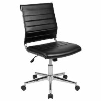 Flash Furniture Leathersoft Executive Office Chair in Black