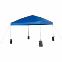 Flash Furniture 10'x10' Pop Up Event Strt Leg Canopy Tent w/Sandbags & Wheel Case BE