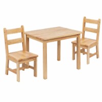 Flash Furniture KIDS NATURAL TABLE & CHAIR SET TWWTCS1001NAT