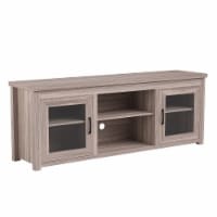 Flash Furniture Sheffield TV Stand/Entertainment Console Gray Wash Screens up to 80
