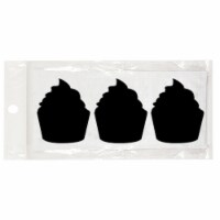 Wrapables Set of 30 Chalkboard Label Stickers  - 2.95  x 2.32  Cupcake