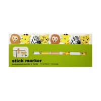 Wrapables Bookmark Flag Tab Sticky Markers (Set of 2), Safari Friends