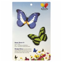 Wrapables Butterfly Memo Bookmark Sticky Notes, Blue and Green